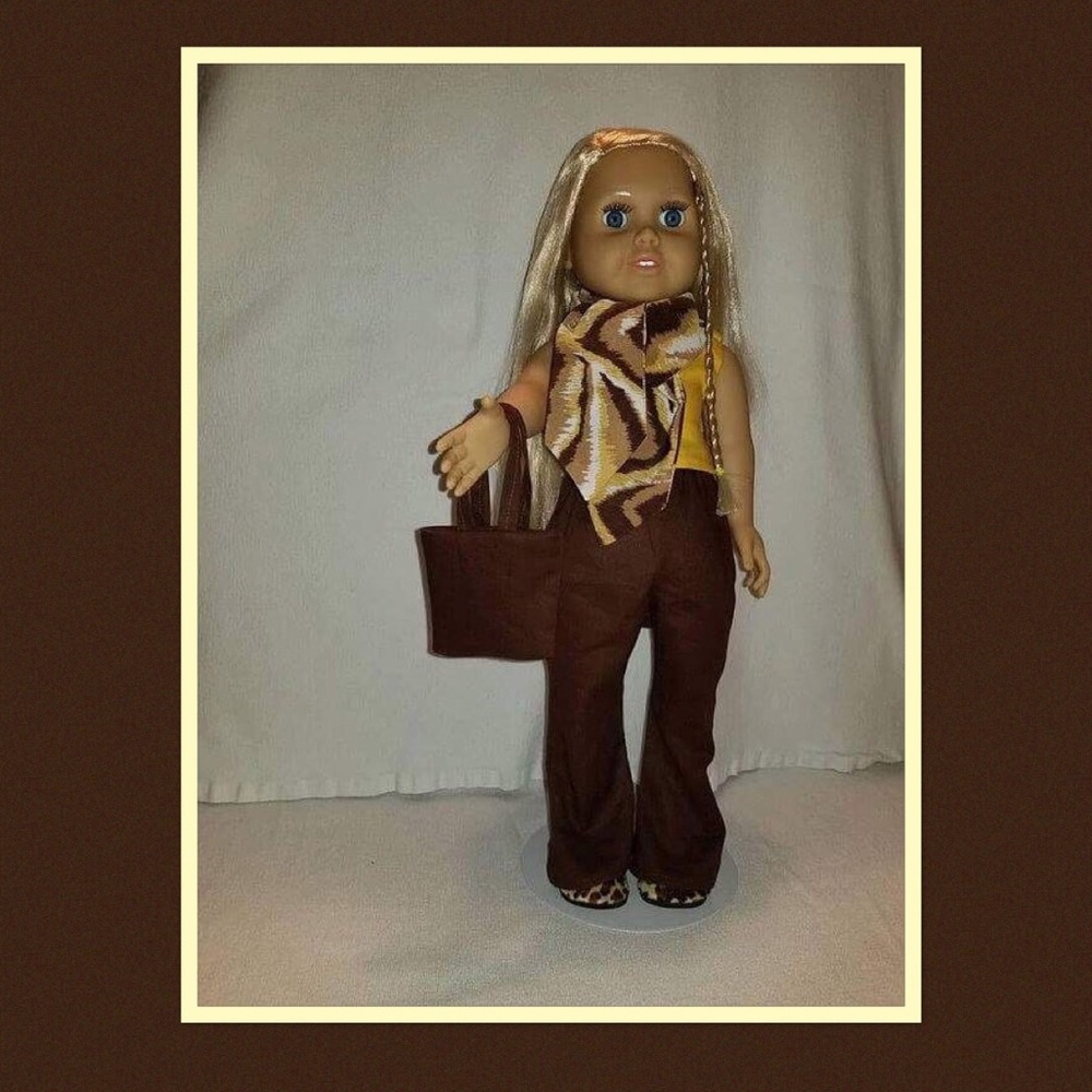 Doll outfit with purse! Beautiful Quality! 18"